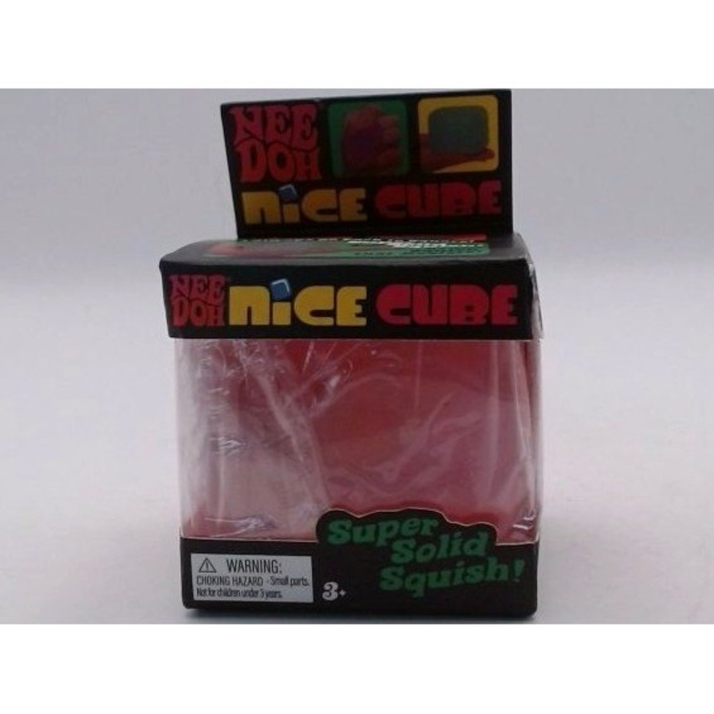 NeeDoh - Nice Cube  Satisfying Square Shaped Sensory Toy, Pink, BRAND NEW IN BOX